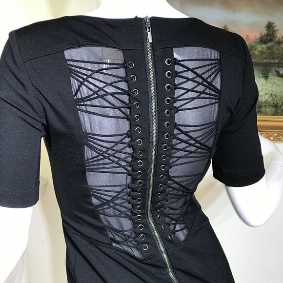 JAC by Jacqueline Conoir Lace Back Bodicon LBD - Picture 6 of 9